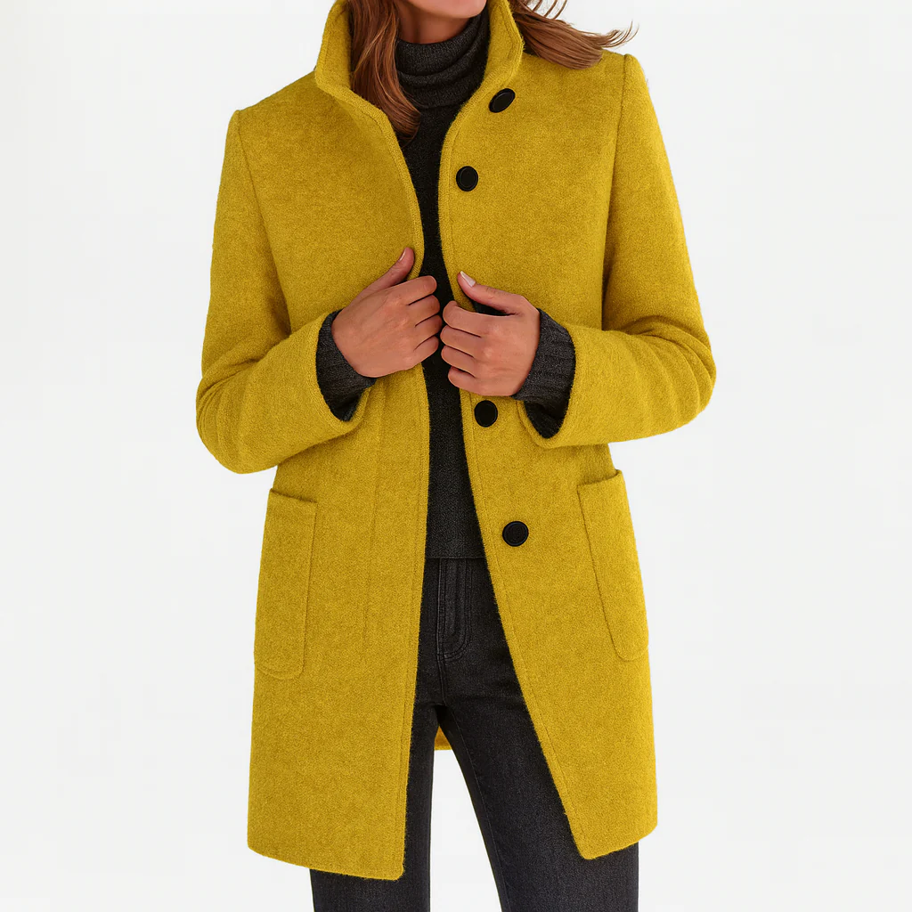 Arden Lane | Comfortable Women’s Coat with High Collar