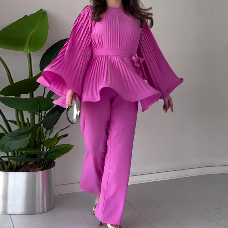 Talia | LUMINA PLEATED TWO-PIECE SET