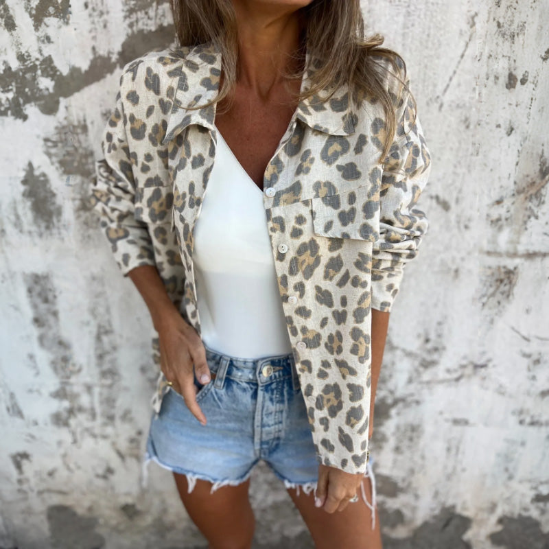 Talia | Printed Long Sleeve Shirt