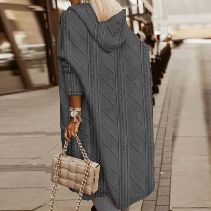 Talia | Extended Length Hooded Cardigan