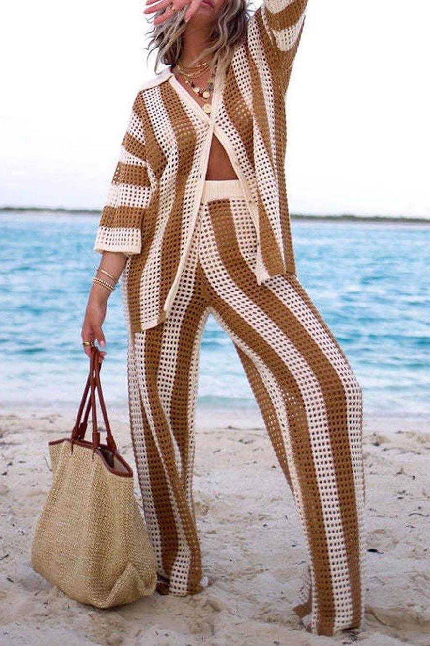 Talia | Striped Set Elegant & Comfortable