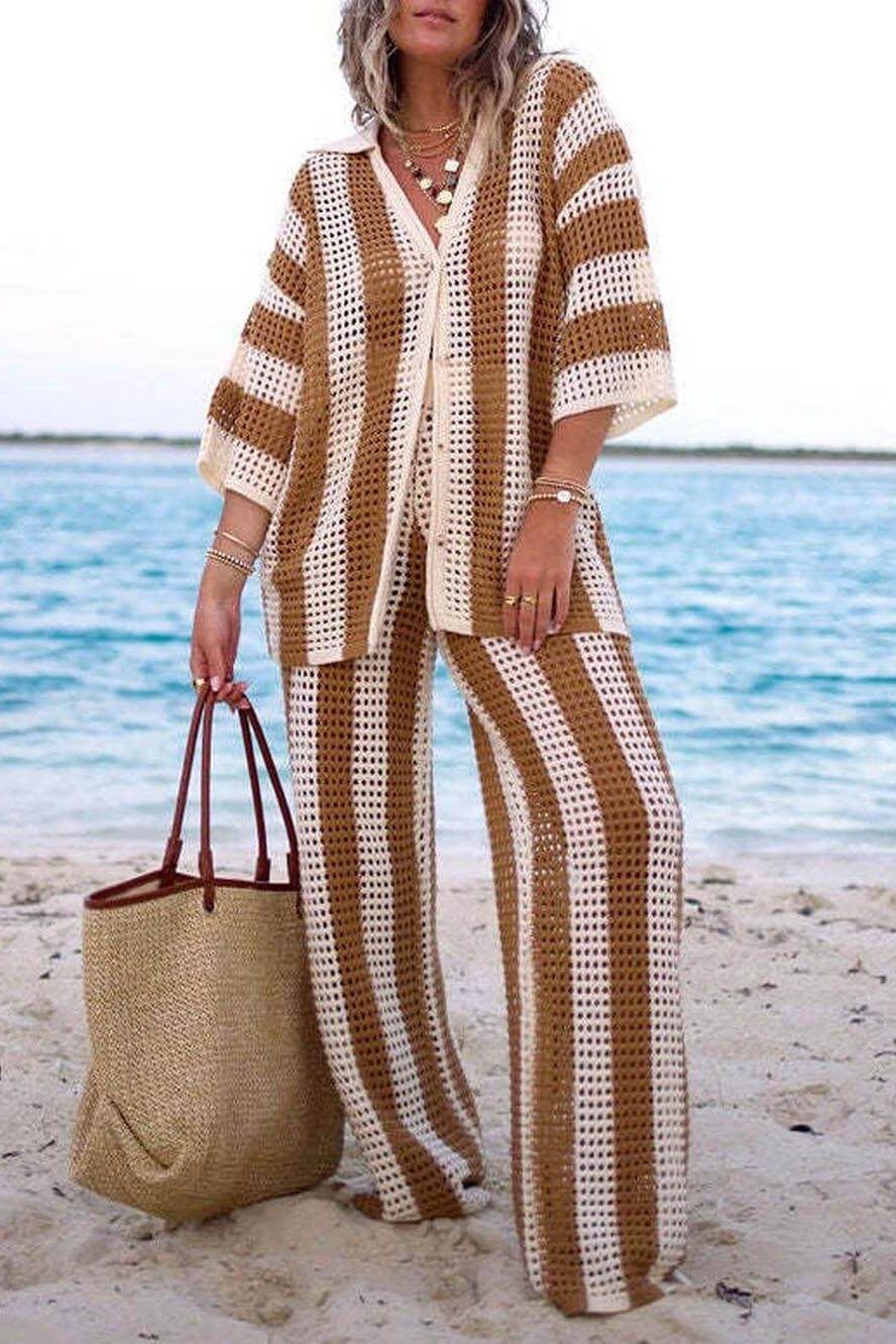 Talia | Striped Set Elegant & Comfortable