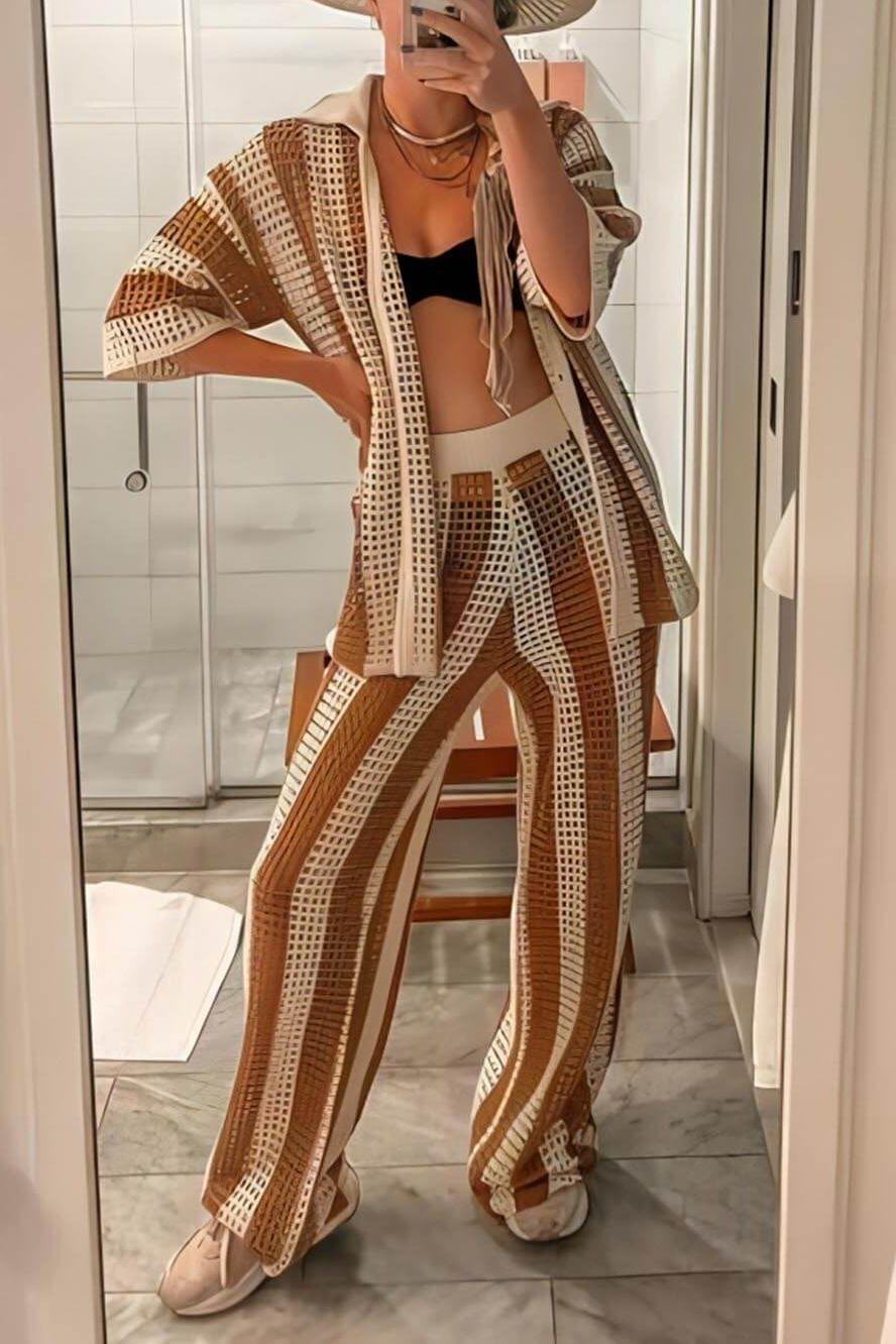 Talia | Striped Set Elegant & Comfortable