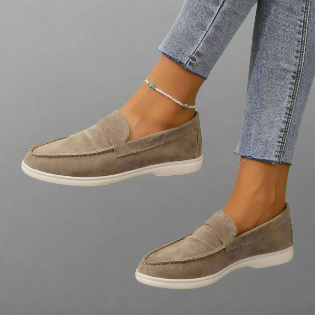 Talia | Handcrafted Elegant Suede Loafers
