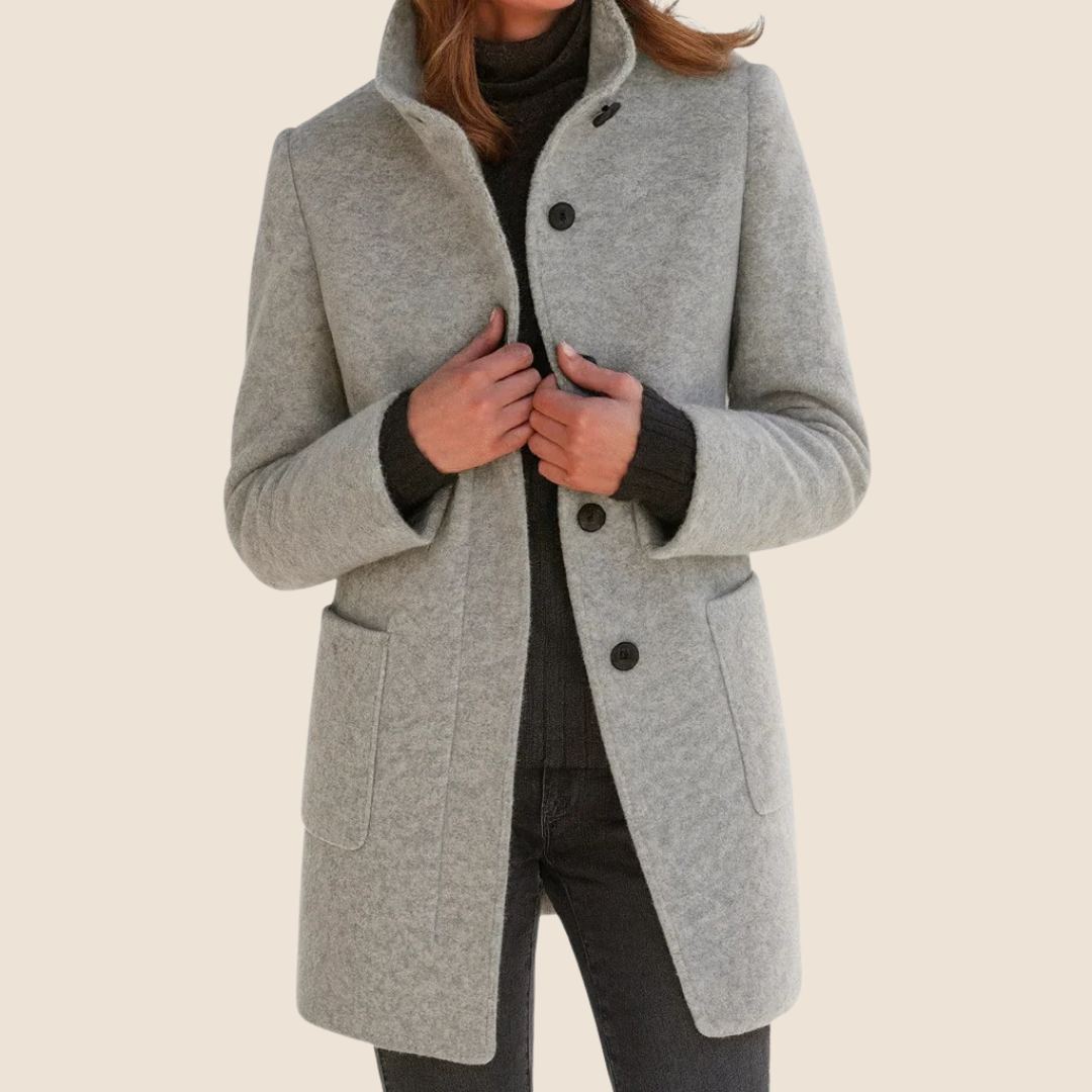 Arden Lane | Comfortable Women’s Coat with High Collar