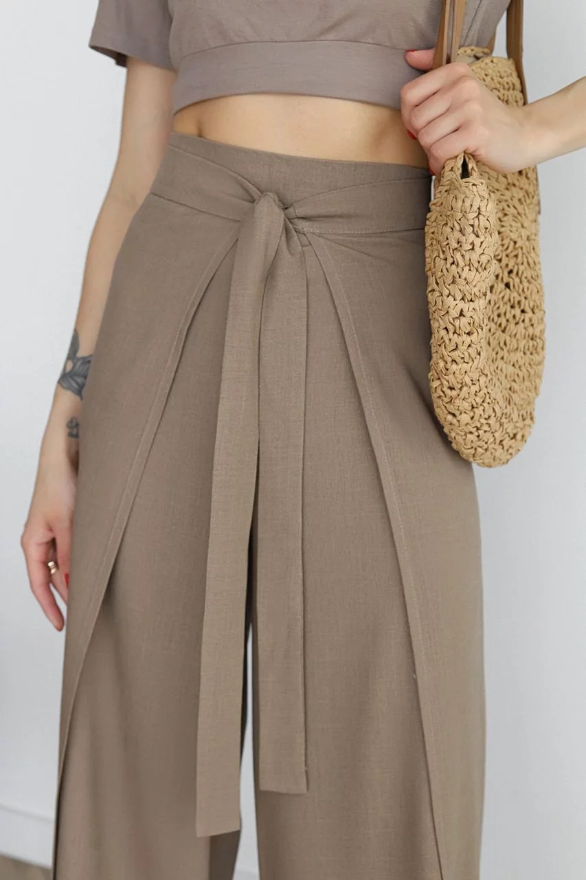 Talia | Wide Linen Trousers