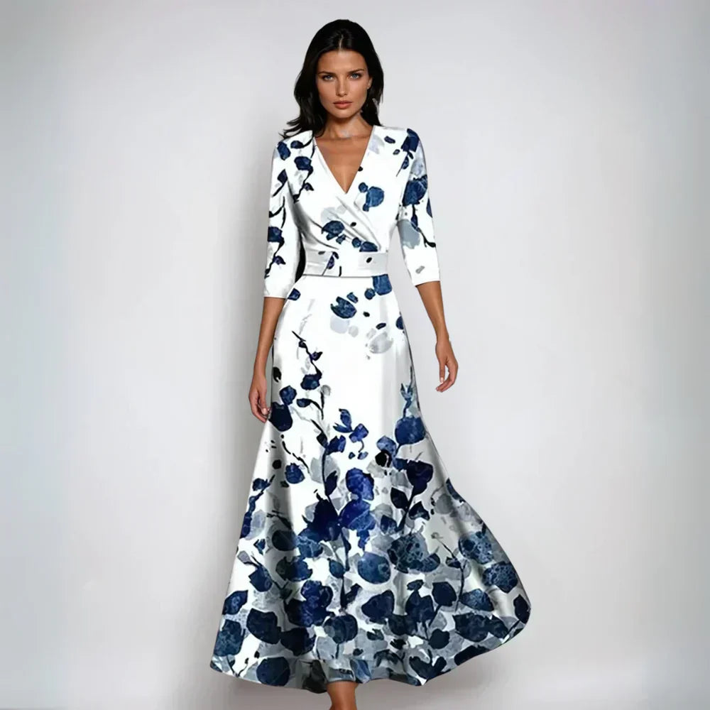 Talia | Chic Bloom Wrap Dress