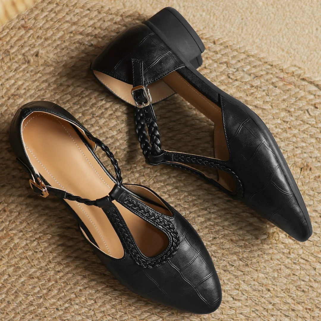 Talia | Azarienne Kepa Leather Mary Janes