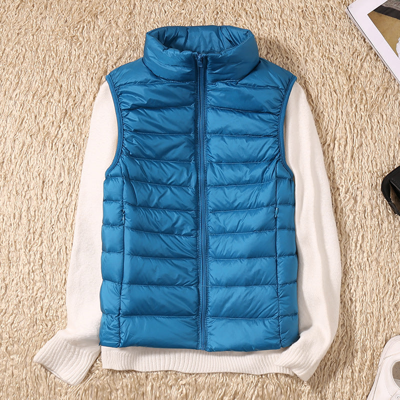 Talia | New Waterproof Vest with White Duck Down