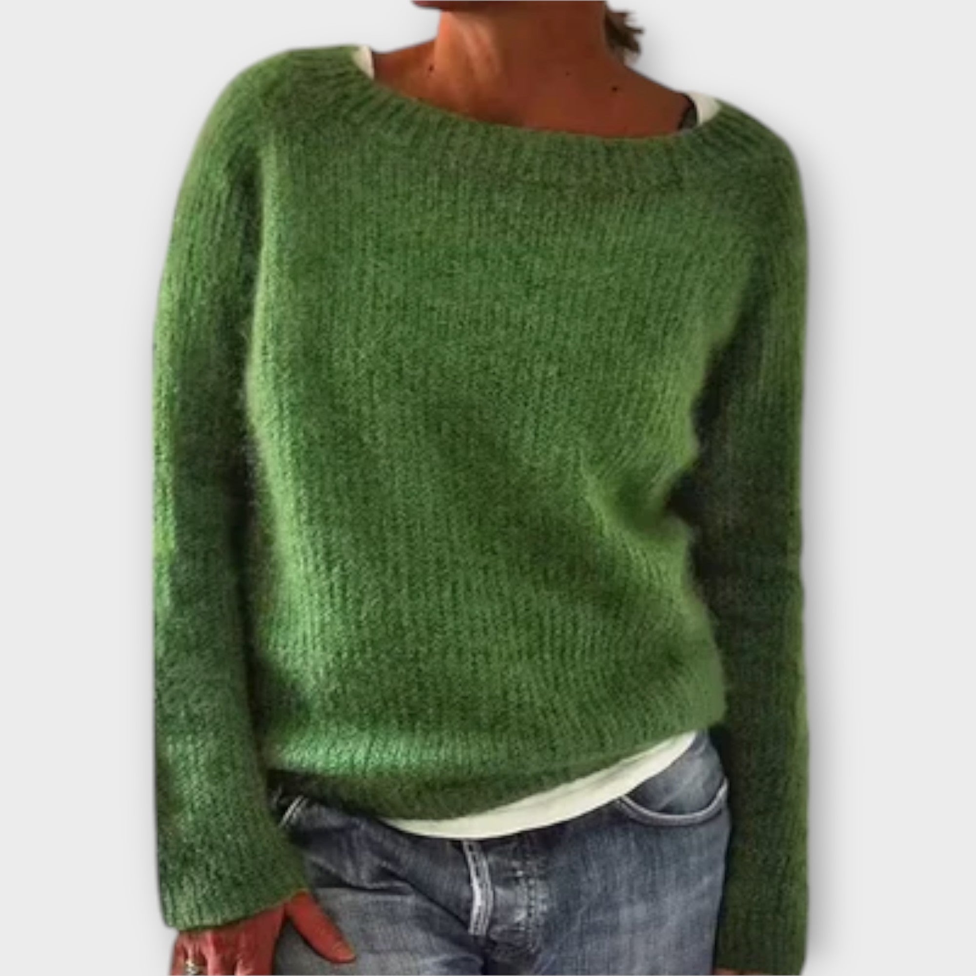 Talia | Solid Color Knit Sweater