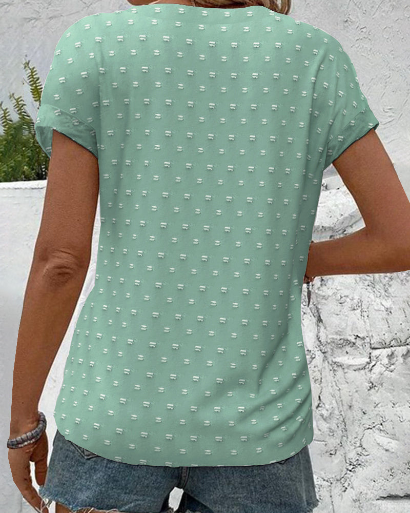 Talia | Button-Down V-Neck Shirt