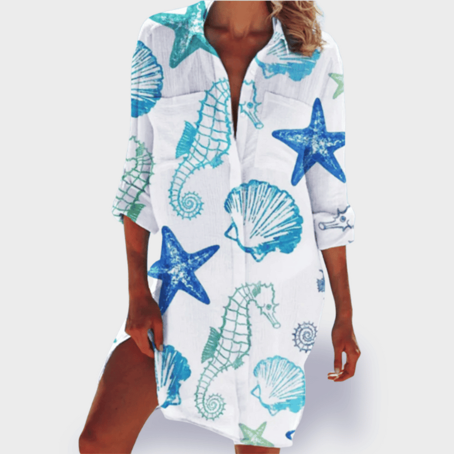 Talia | Vibrant Summer Print Shirt