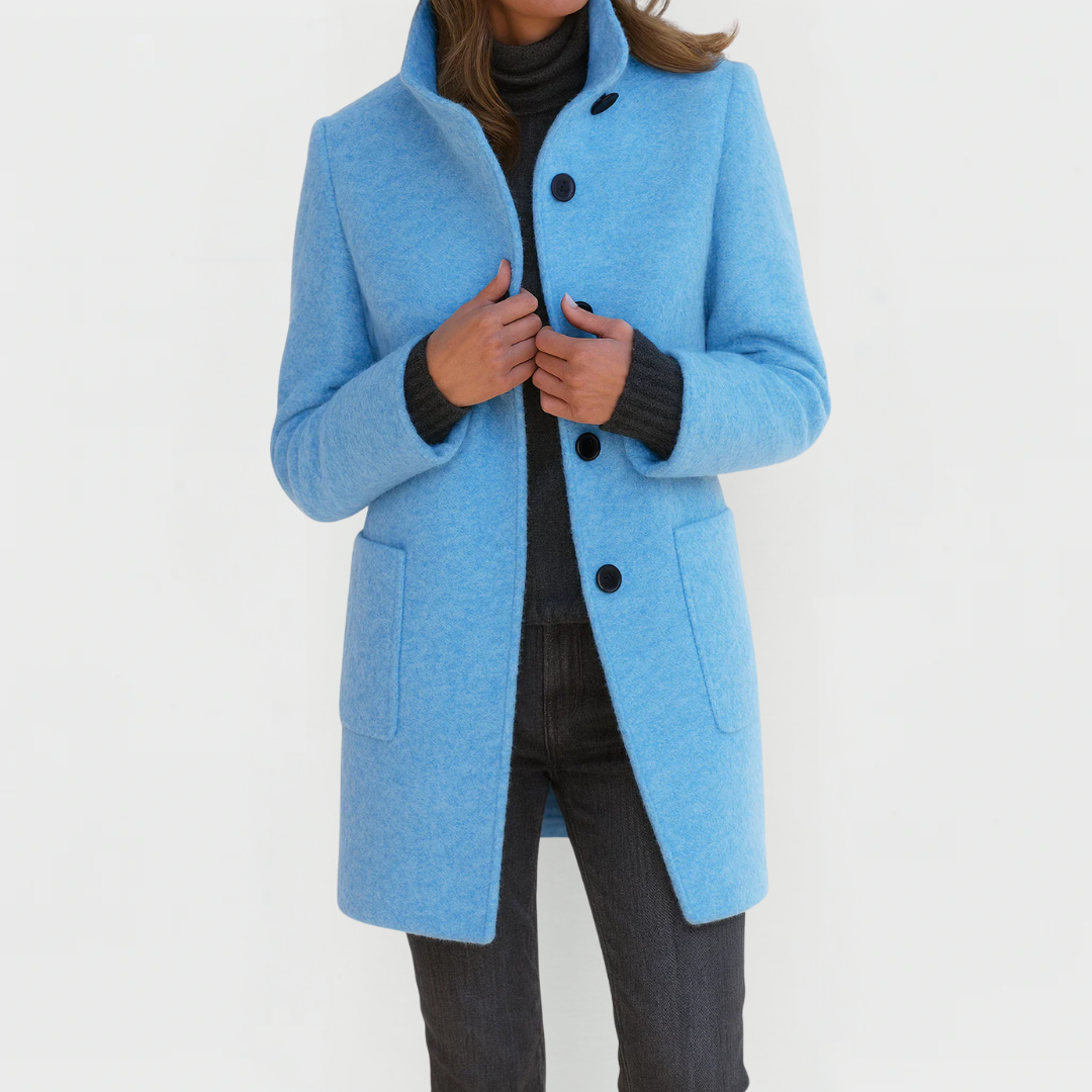 Arden Lane | Comfortable Women’s Coat with High Collar