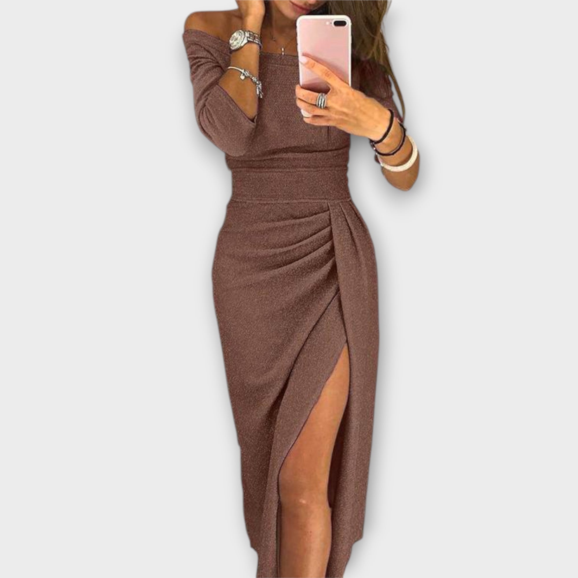 Talia | Elegant Off-Shoulder Dress