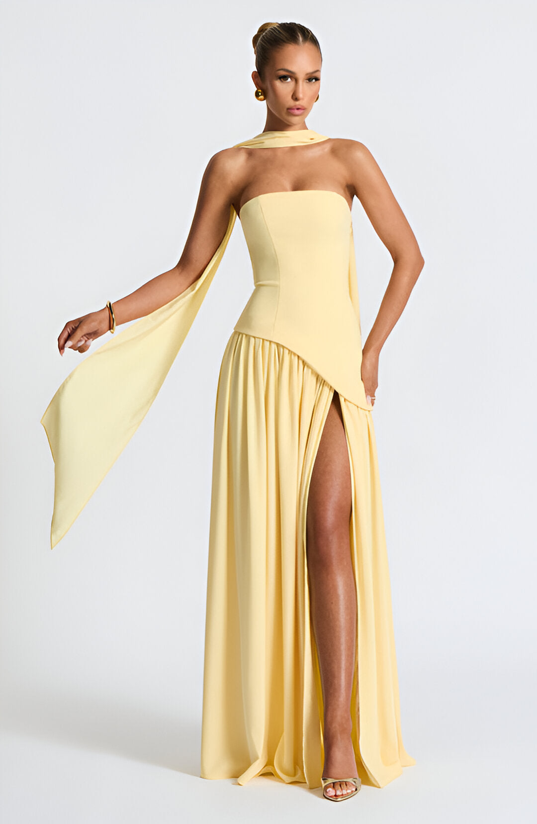Talia | Radiant Strapless Evening Gown