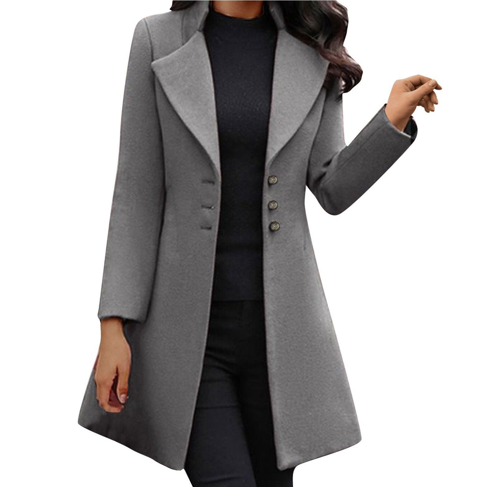 Talia | Long-Sleeve Wool Coat