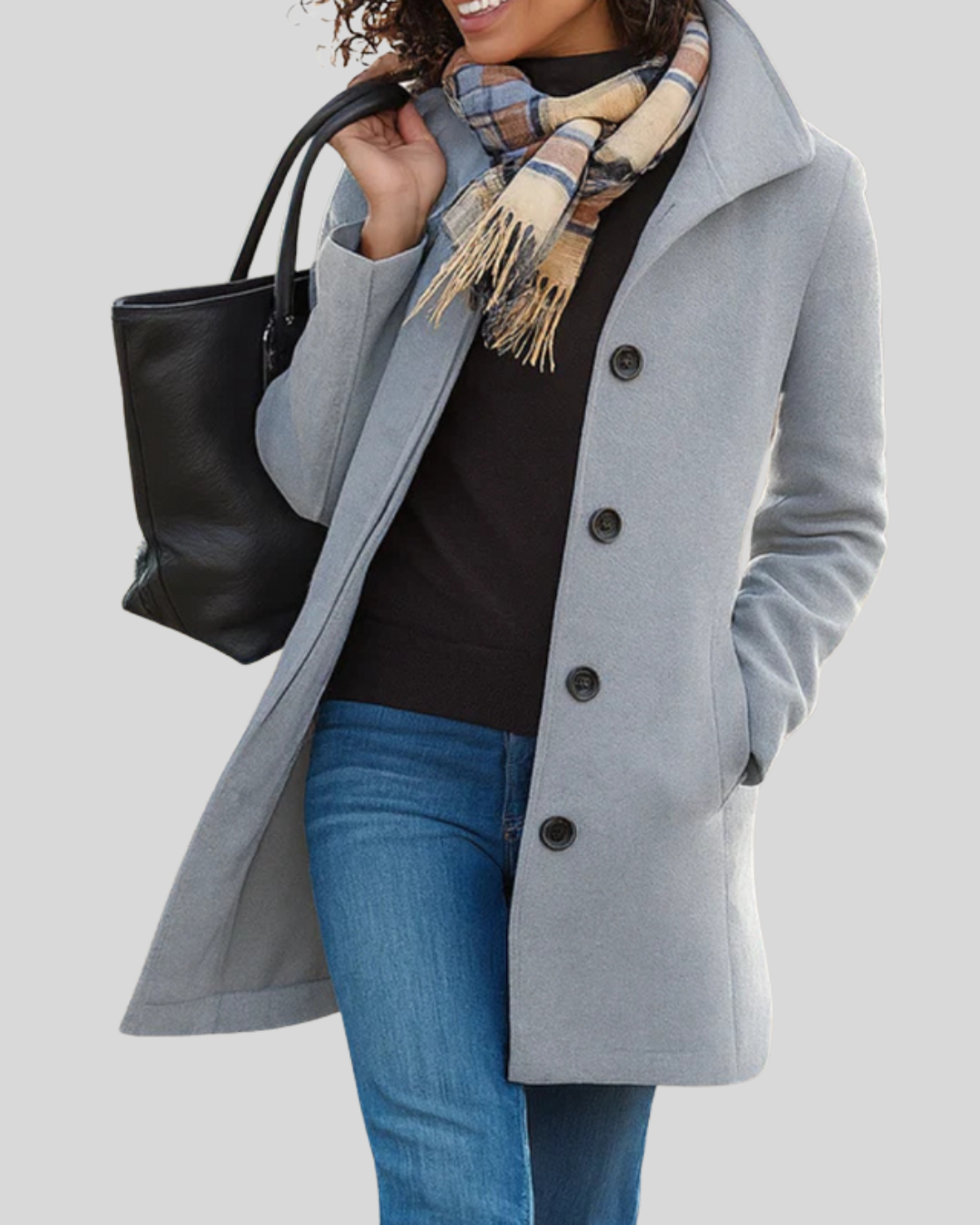 Talia | Classic Button Coat