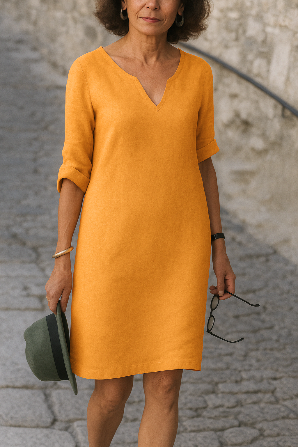 Talia | Sleek V-Neck Dress