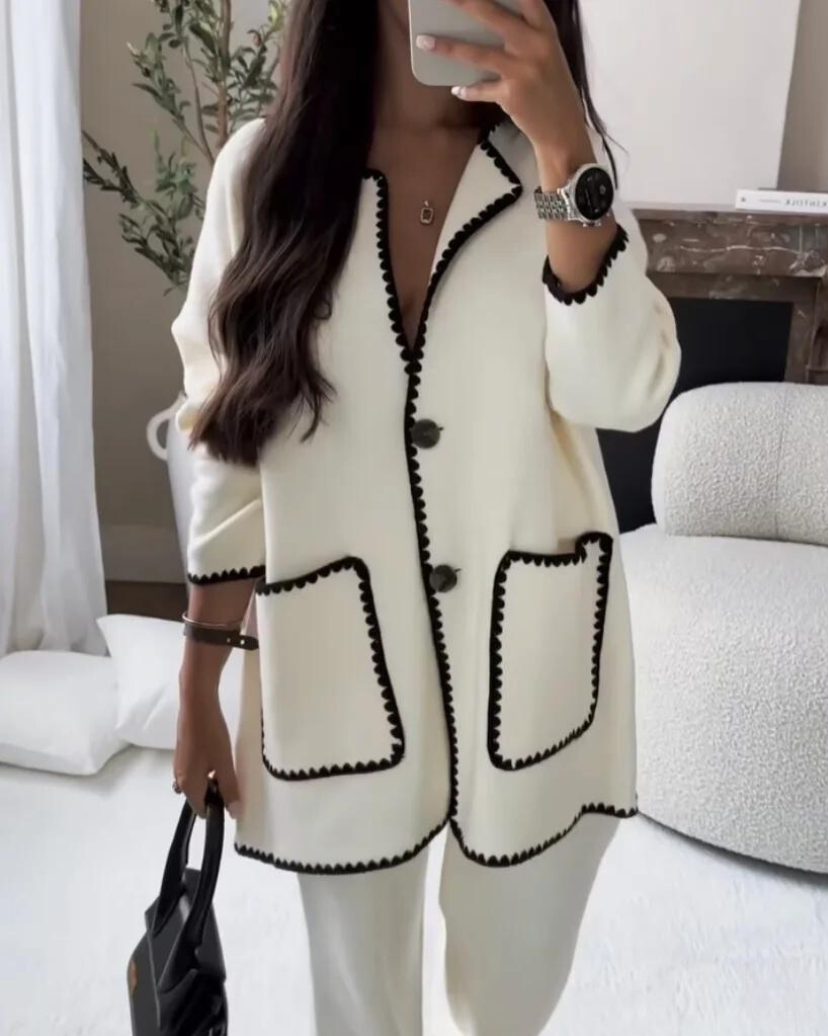 Talia | Contrast Trim Ensemble Set