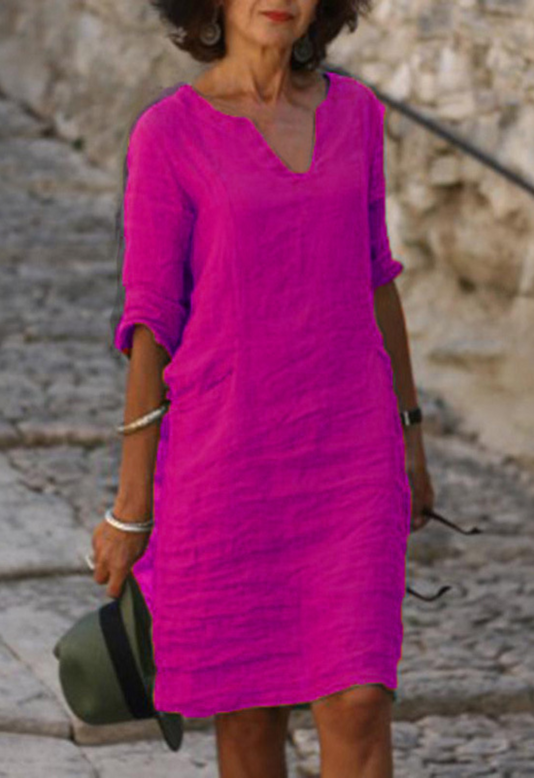 Talia | Sleek V-Neck Dress