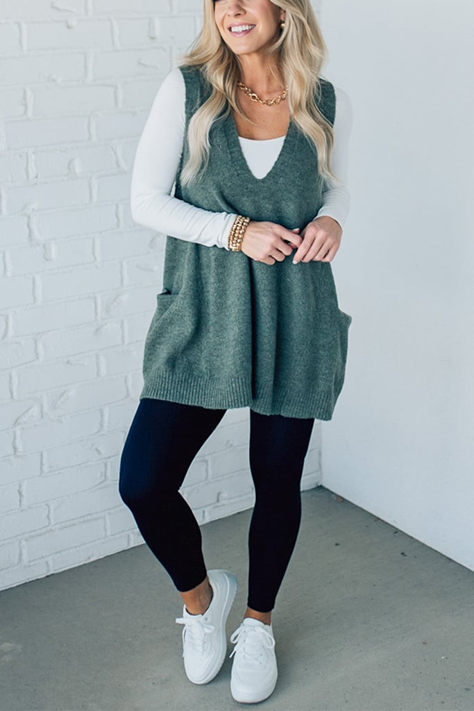 Talia | Cozy Pocket Sweater Vest