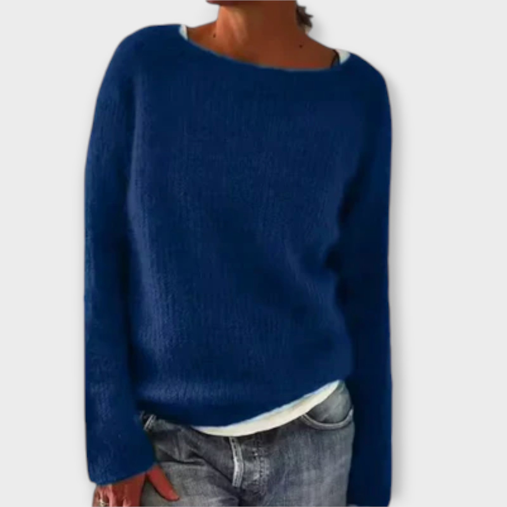 Talia | Solid Color Knit Sweater