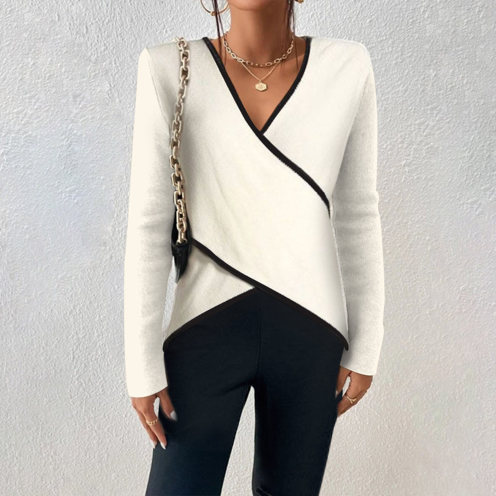 Talia | Elegant V-Neck Sweater