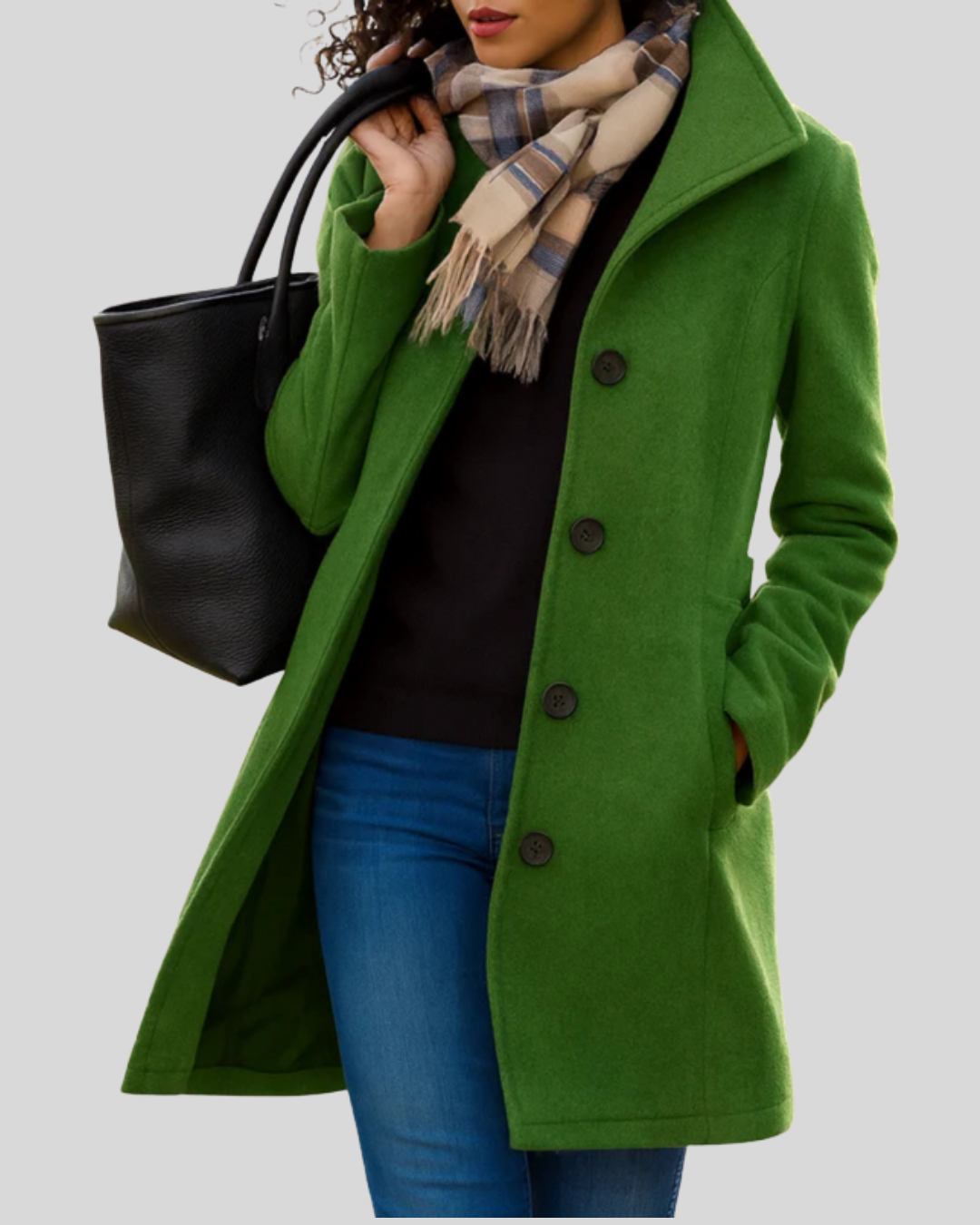 Talia | Classic Button Coat