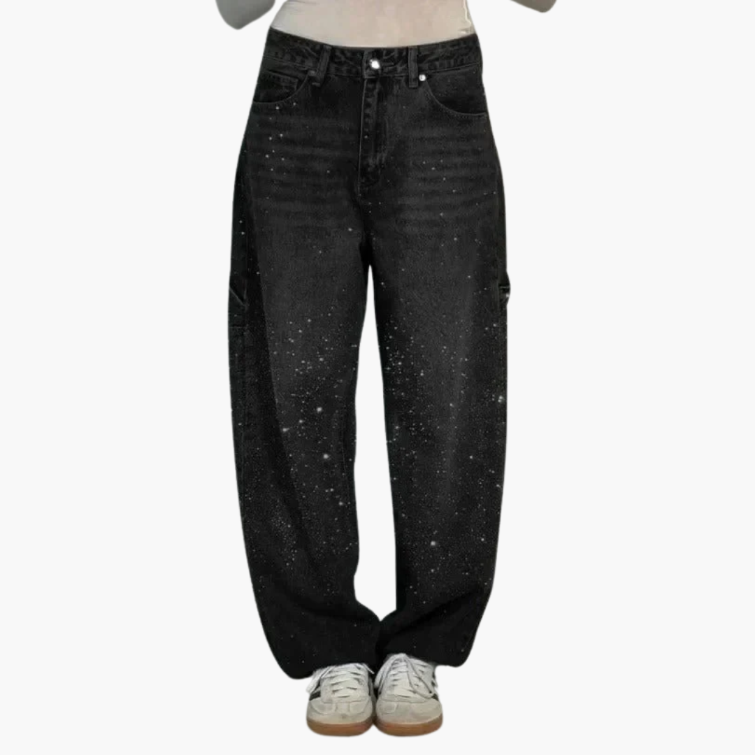 Talia | High-Waist Glitter Jeans