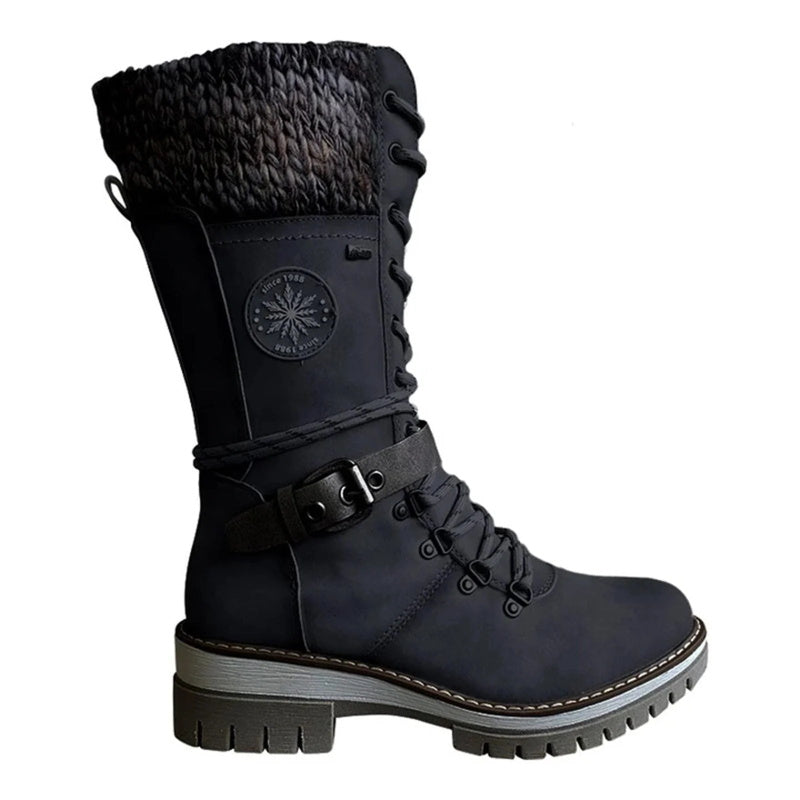 Arden Lane | Waterproof Mid-Calf Lace-Up Boots