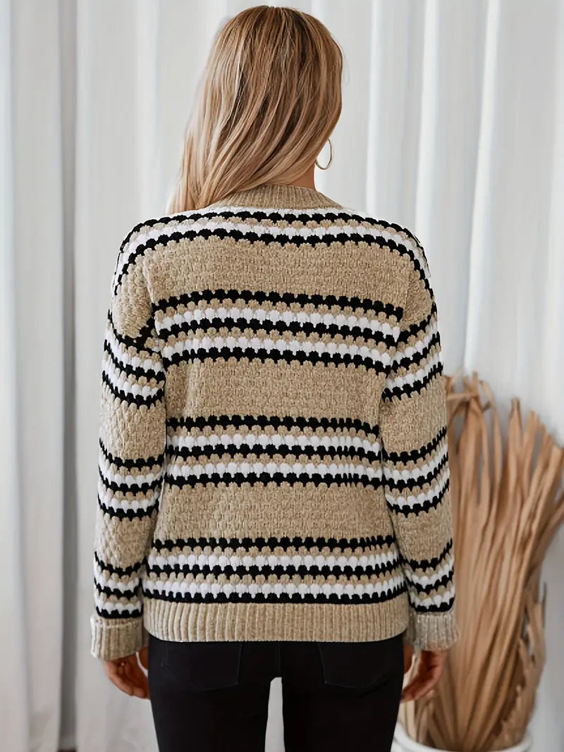Talia | Essential Striped Sweater with Classic Fit