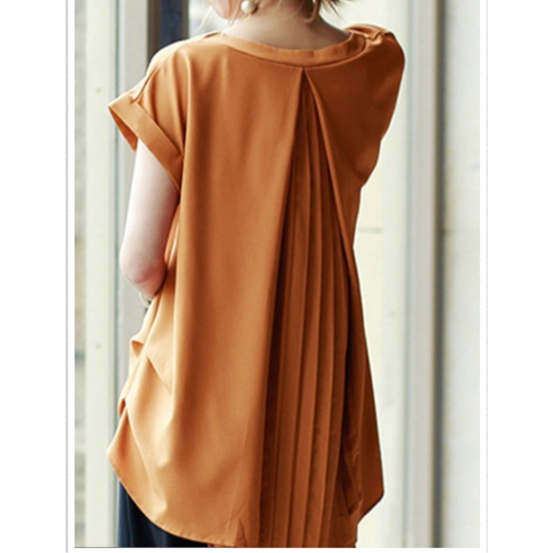 Talia | Stylish Short Sleeve Patchwork T-Shirt