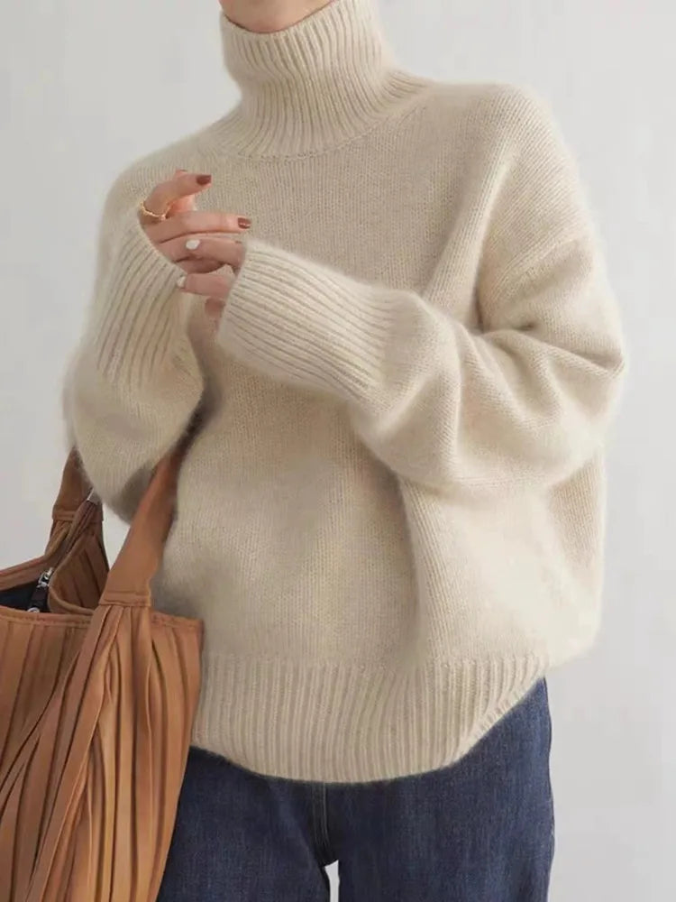 Talia | High Neck Cashmere Sweater