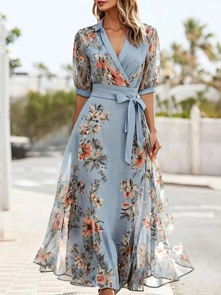 Talia | Chic Floral Midi Dress