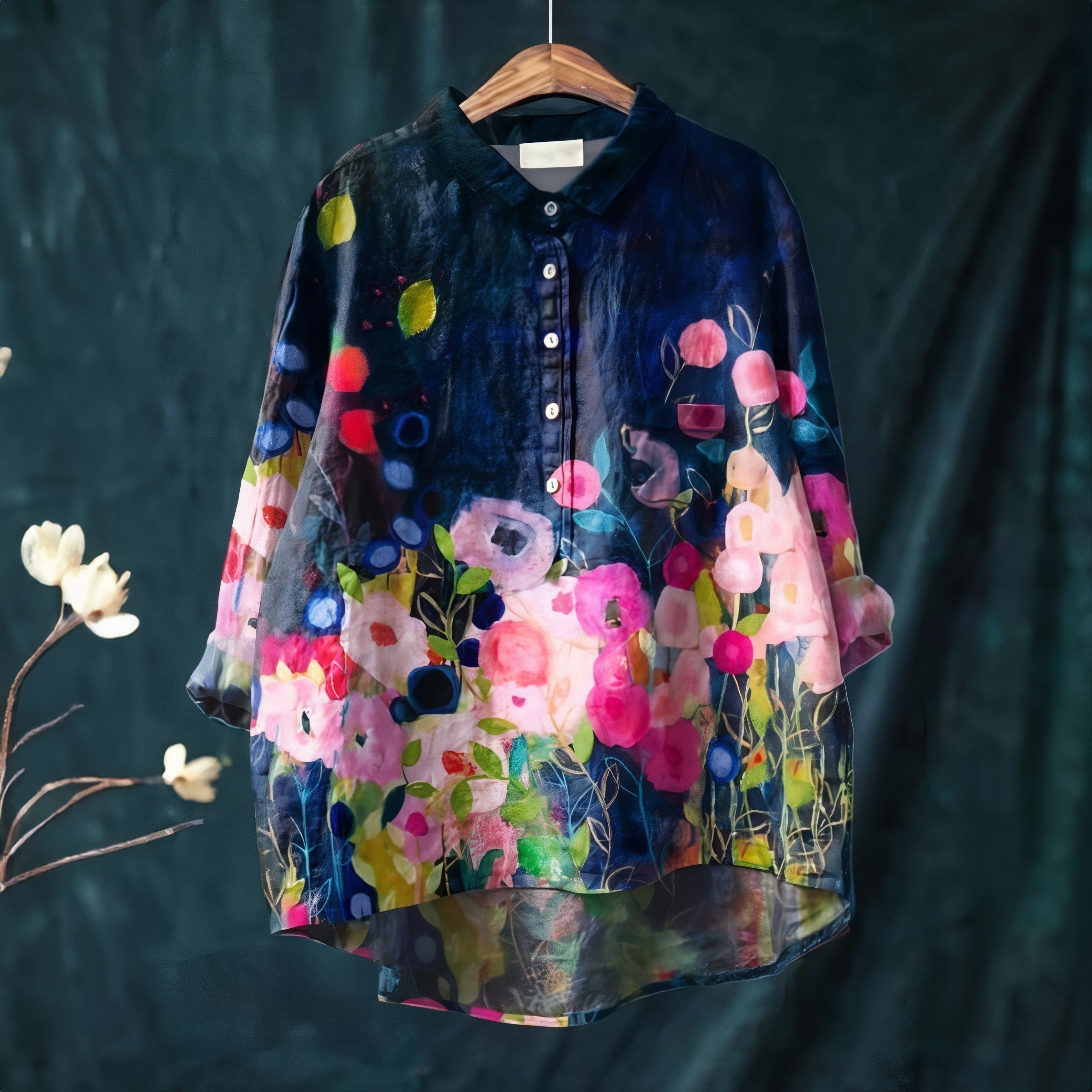Talia | Blouse with Romantic Floral Print
