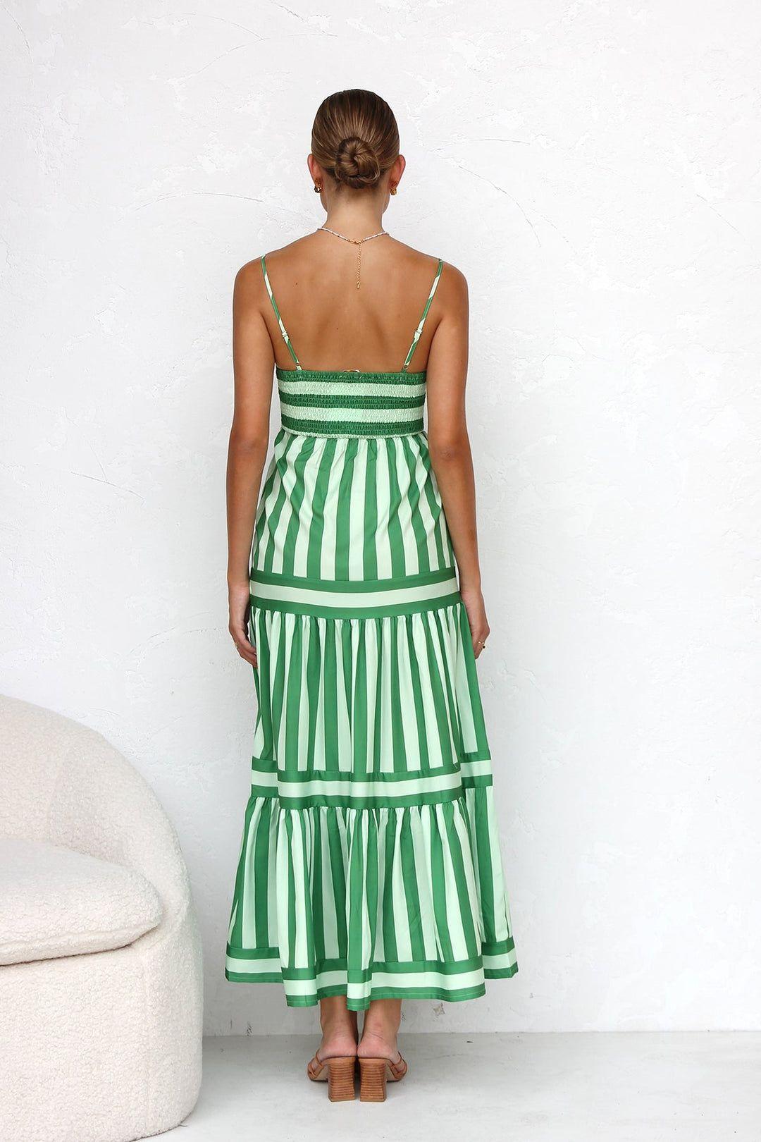 Talia | The Timeless Striped Midi Dress