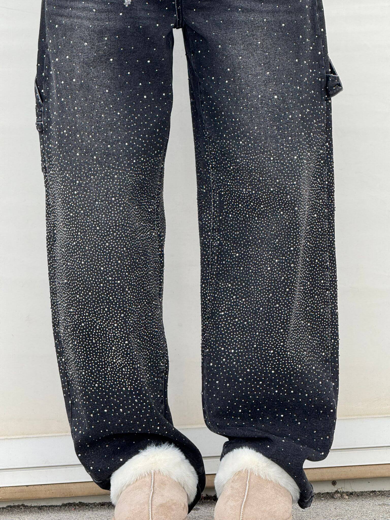 Talia | High-Waist Glitter Jeans