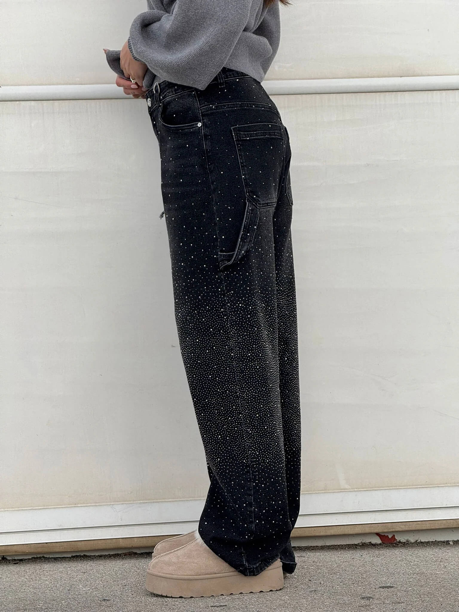 Talia | High-Waist Glitter Jeans
