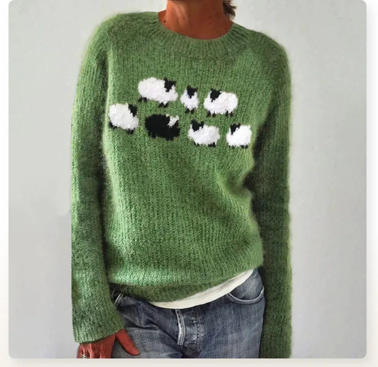 Talia | Comfortable Cute Sheep Sweater