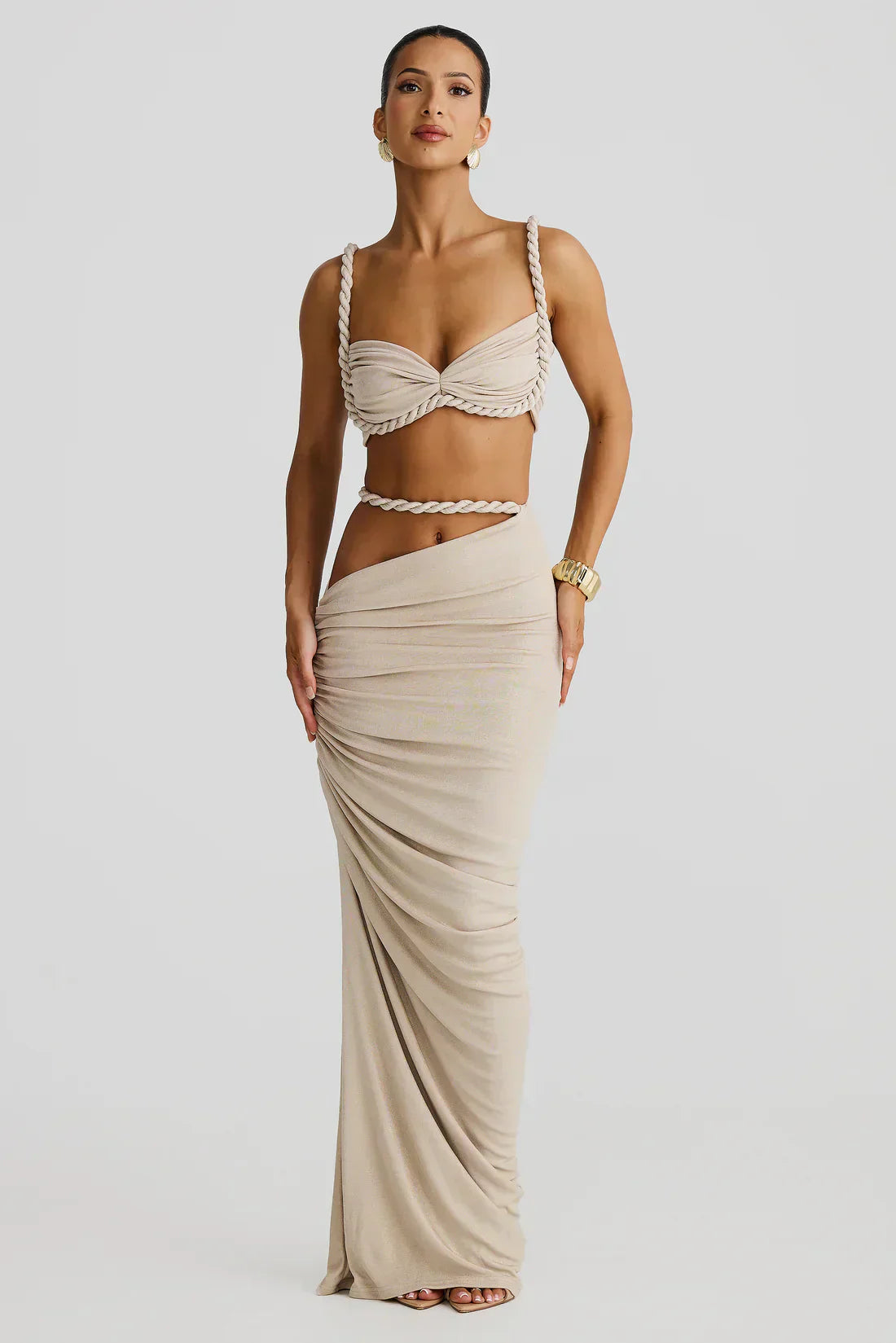 Talia | AURISTRA ZENAYA TWISTED TWO-PIECE EVENING SET