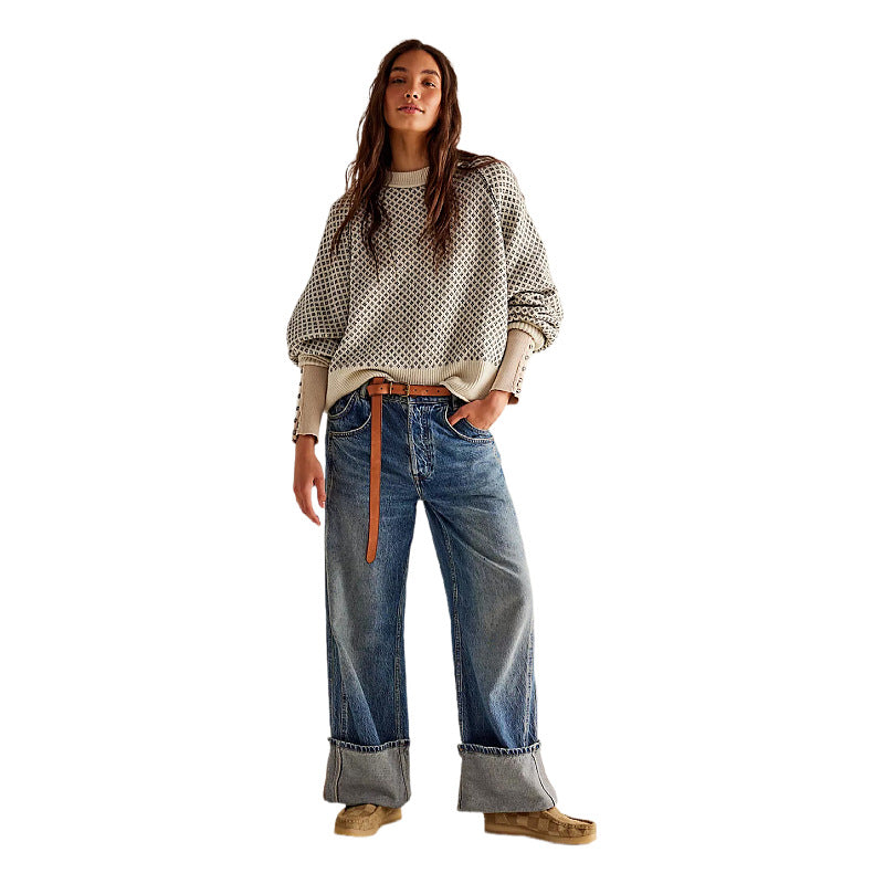 Talia | Long Sleeve Round Neck Sweater