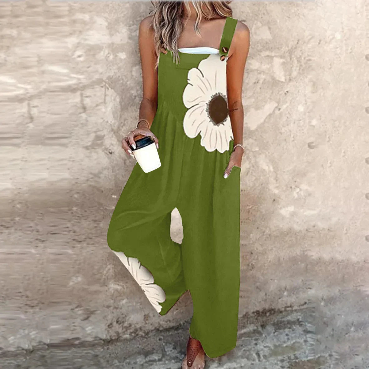 Talia | Sleeveless Jumpsuit with Tapered Legs & Tie Waist