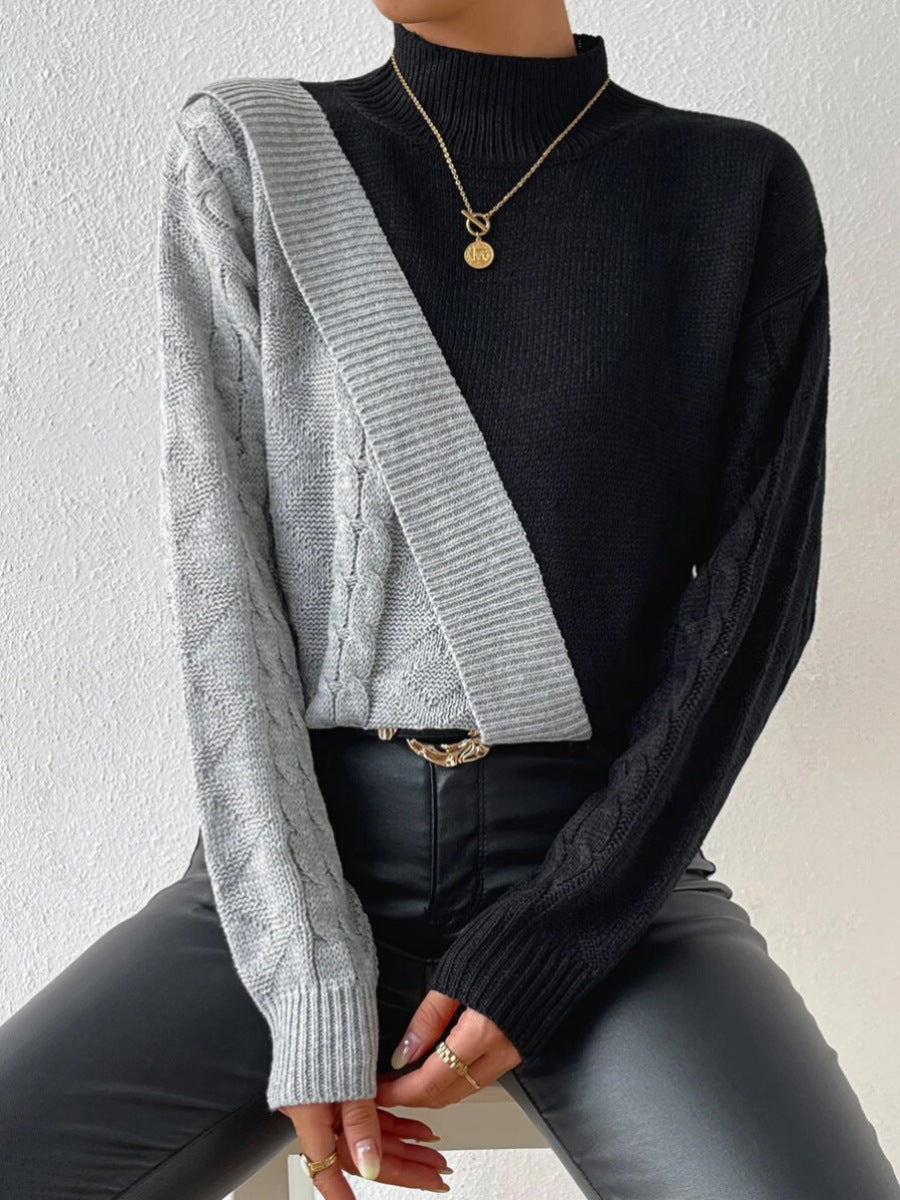 Talia | High Collar Twisted Sweater