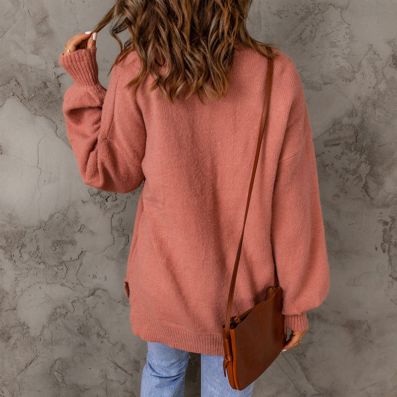 Talia | Crew Neck Long Sleeve Loose Sweater