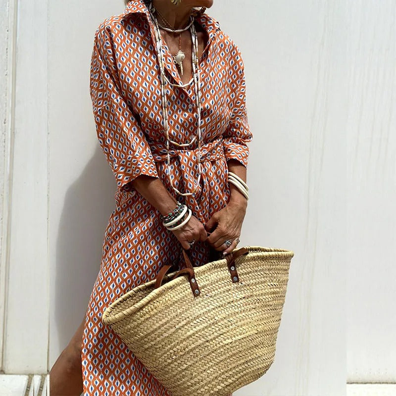 Talia | Urban Shirt Dress in Navyah