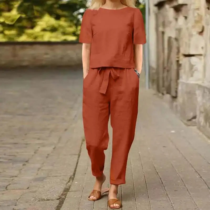 Talia | Two-Piece Linen Set