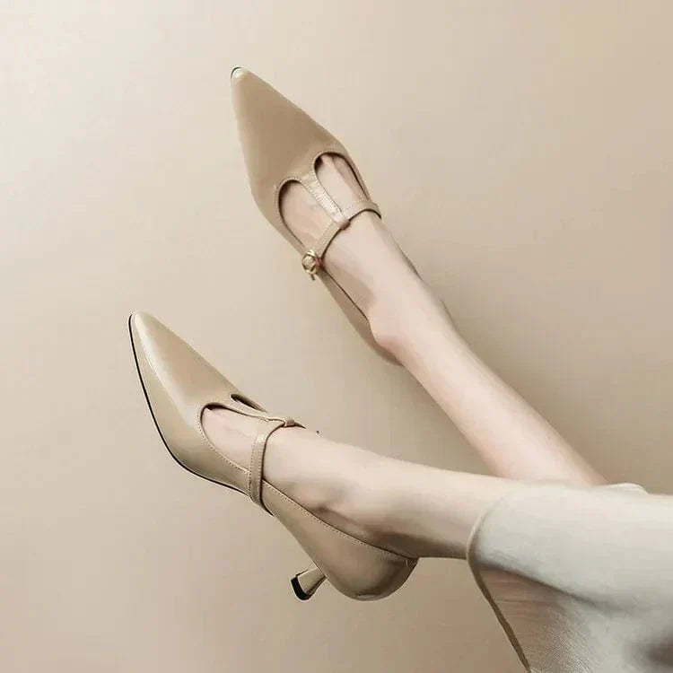 Talia | SOLENELLE – OLYSA PATENT LEATHER KITTEN HEELS