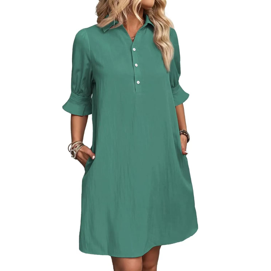 Talia | Elegance Button-Down Dress
