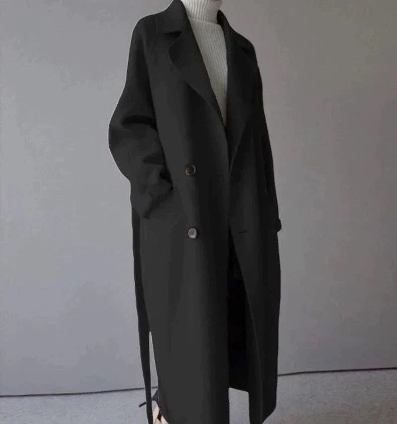 Talia | Longline Wool Coat