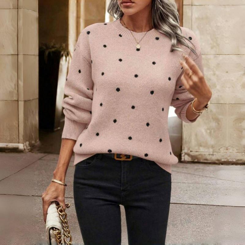 Talia | Polka Dot Knitted Sweater